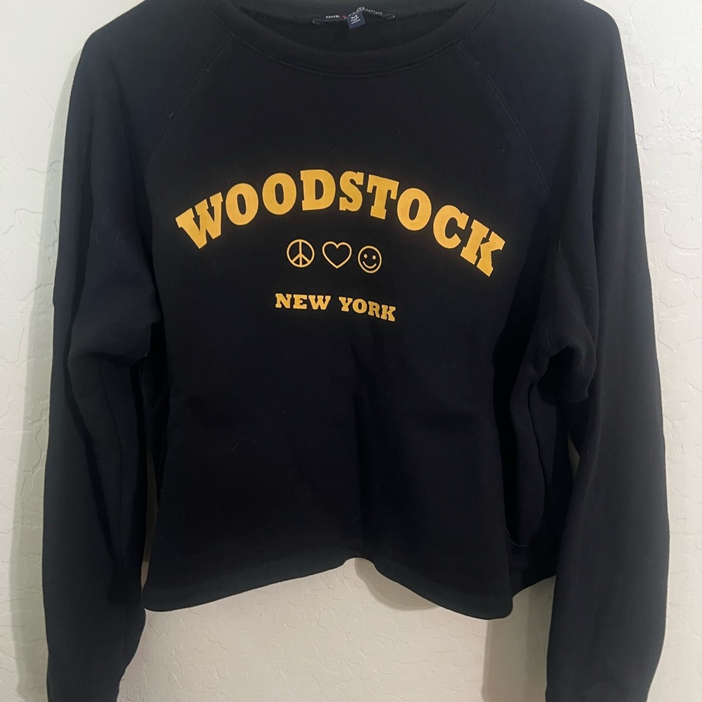 Black & Yellow Woodstock Sweater